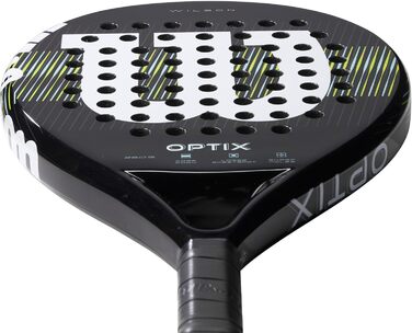 Падельна ракетка Wilson Optix V1 для дорослих, унісекс, біло-чорна, розмір 4-1/4