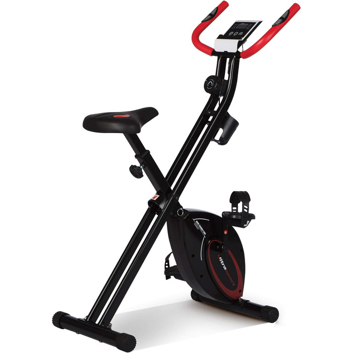 Велотренажер Ultrasport F-Bike/F-Rider Basics, складаний, LCD-дисплей, регульоване навантаження, сенсори пульсу, для дому, для спортсменів і літніх людей
