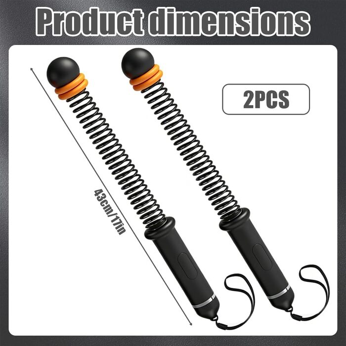 Бойові мотузки Battle Ropes без канату, портативні, для тренувань всього тіла, набір 2 шт.