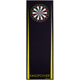 Dart-килимок Kingpower для турнірів, жовтий, 237x80 см, захист підлоги, аксесуари для дартсу, килимок із лінією кидка, дизайн 03