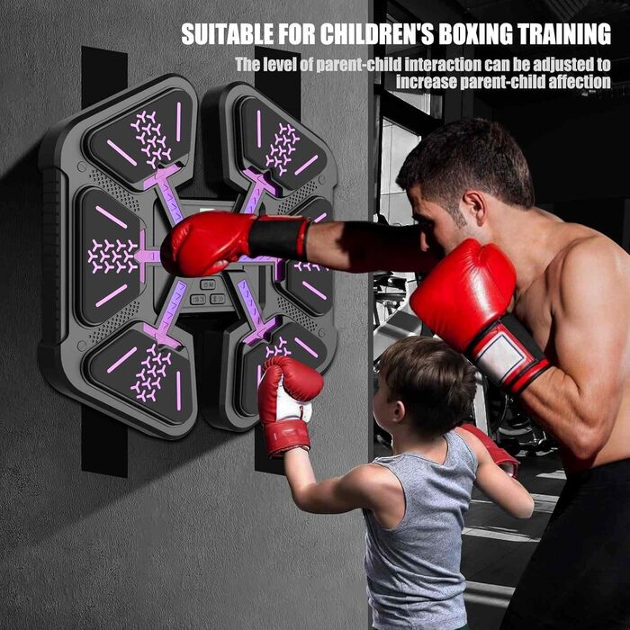 Музична боксерська машина з Bluetooth, LED-дисплеєм та 9 режимами швидкості, для дорослих та дітей