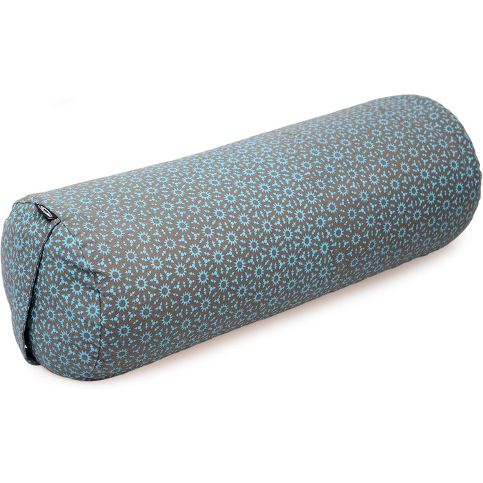Валик для йоги Yogishop Vintage круглий, бавовна, 62x21.5 см, бордовий