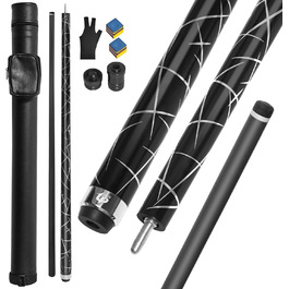 Біллярдний кий з карбону, 58 дюймів, наконечник 12.5 мм, 20/21 унцій, для аматорів та професіоналів, C4705-21OZ