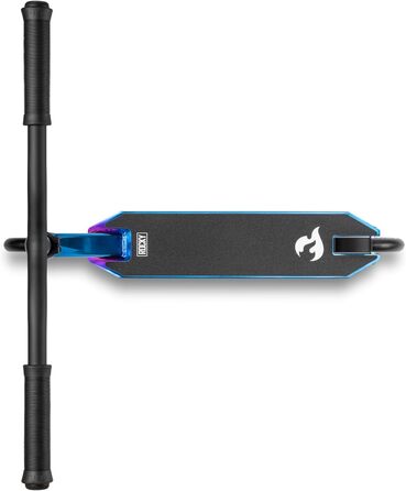 Самокат трюковий Chilli Pro Scooter Rocky Vol. 3 Blue Neochrome - для початківців та профі, колеса 110мм ABEC 9, висота 82см