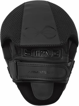 Лапи для боксу Sting Armaplus чорні – тренувальні пади для координації та швидкості з Quad Core наповнювачем