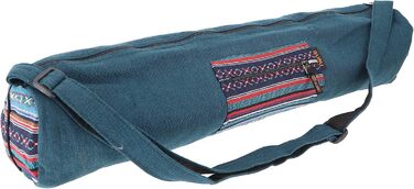 Сумка для йога-мату GURU SHOP Boho, нейлонова, чорна, унісекс, 70x24x14 см, з Непалу