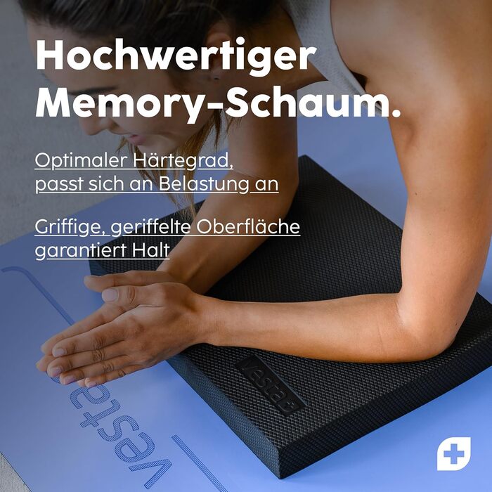 Килимок для балансу Vesta+ Balance Pad XXL з додатком, чорний - для фізіотерапії та фітнесу