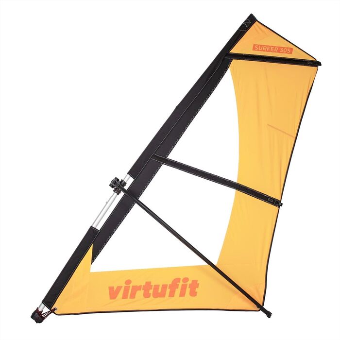 Надувна SUP-дошка Virtufit Surfer 305 з вітрилом, помаранчево-бірюзово-бежевого кольору, комплект аксесуарів