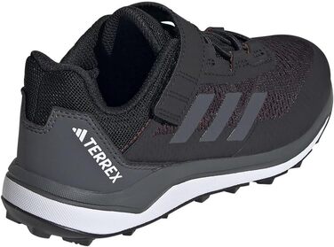Дитячі кросівки adidas Terrex Agravic Flow для трейлраннінгу, унісекс, з липучкою, 30 EU, чорно-сіро-помаранчеві