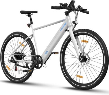 Електровелосипед HITWAY 27.5'' для міста і гір, 250W, 36В 12Аг знімний акумулятор, 7-швидкостей, для дорослих, запас ходу 45-80 км