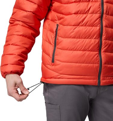 Чоловіча куртка з капюшоном Columbia Powder Lite (Zing, Shark, L)
