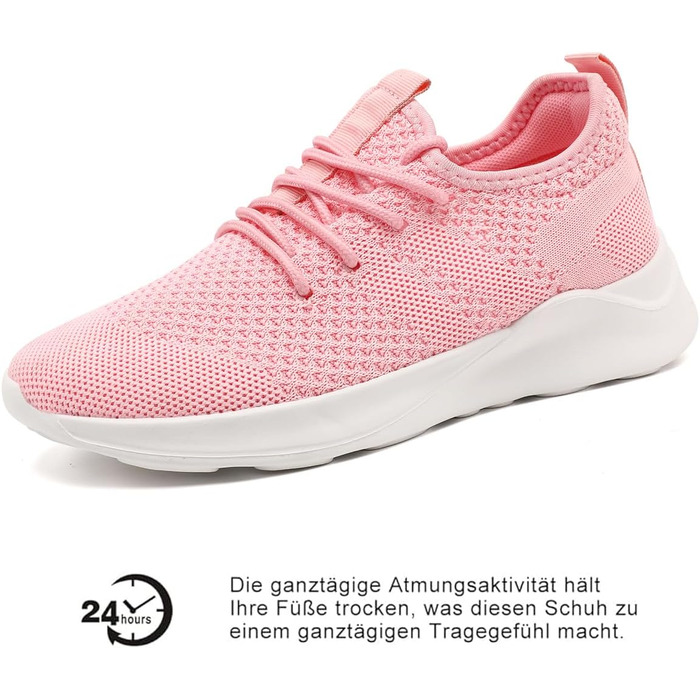 Жіночі кросівки для бігу та тенісу Damen Rosa 39 EU: Легкі, дихаючі, нековзні