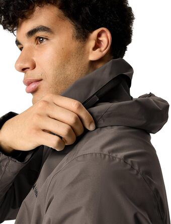 Чоловіча водонепроникна куртка VAUDE Escape light Jacket — вітрівка з мембраною, дихаюча, колір deer brown, розмір 4XL