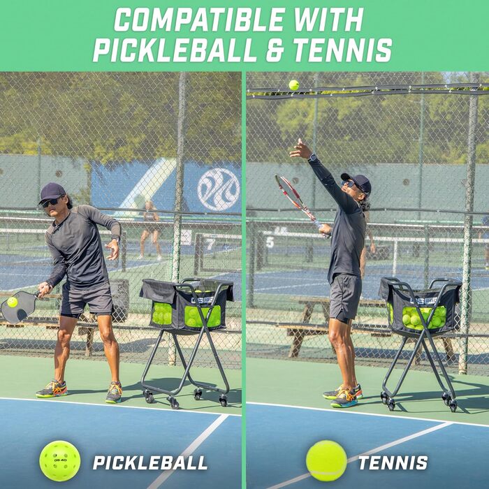 GoSports Ball-Caddy: візок для м'ячів для піклболу та тенісу (140 піклболів або 175 тенісних м'ячів)