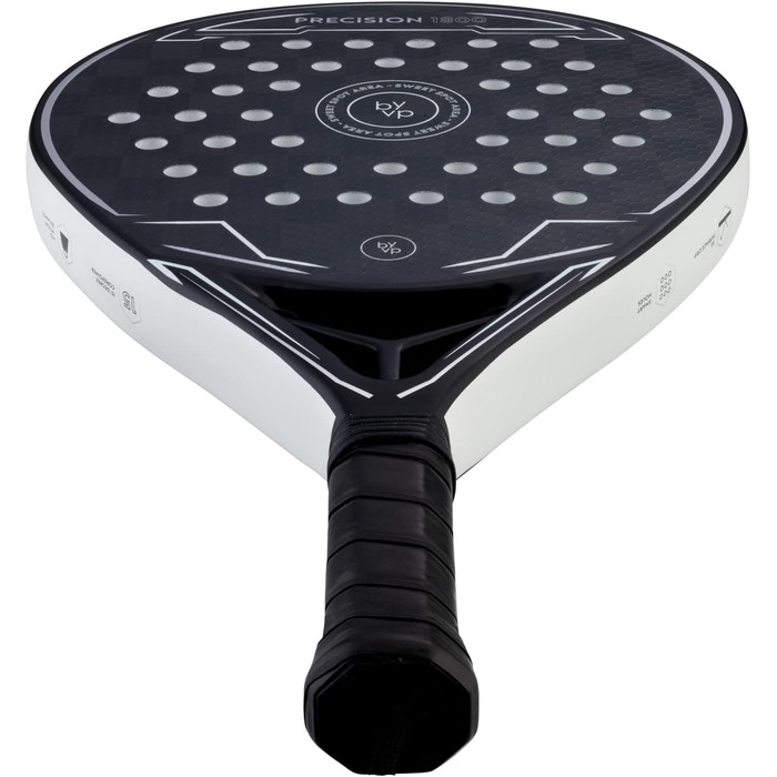 Падель ракетка LUXTRI Precision 1800 з карбону/ЕВА, для досвідчених і професіоналів, сіро-біла