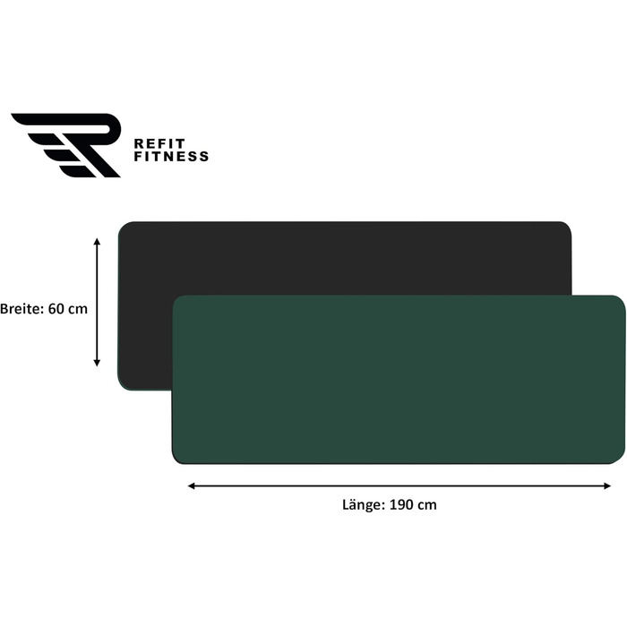 Йога мат GeckoGrip Sensi-Plus TPE 190x60x0.6 см з ремінком. Нековзна, без шкідливих речовин. Підходить для фітнесу та гімнастики