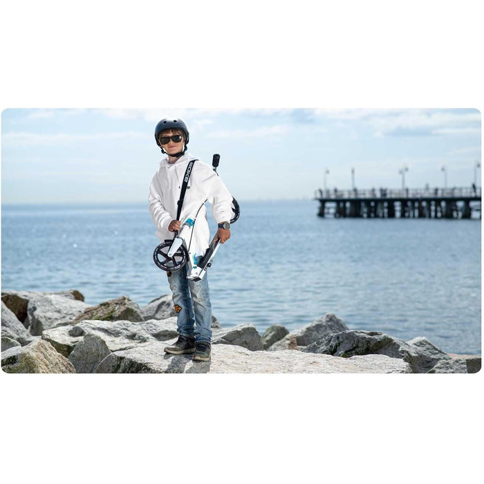 Міський самокат SOKE Cityroller - білий, для їзди містом