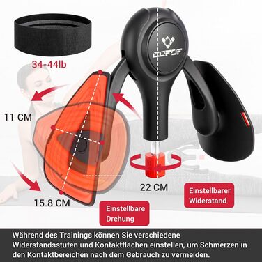 Тренування тазового дна Oberschenkeltrainer: багатофункціональний тренажер сідниць з еластичними гумками, для дому, йога