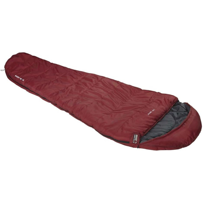Спальний мішок High Peak Mumien TR 300 Allround для трекінгу, 4 сезони, легкий, -16°C, темно-червоний/сірий