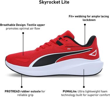 Кросівки для бігу Puma Skyrocket Lite Unisex 46 EU Червоно-чорні