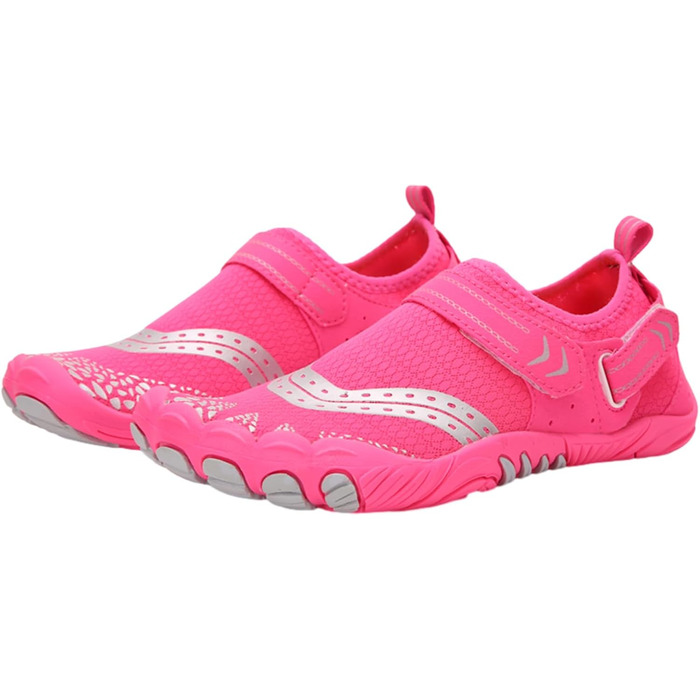 Водні черевики FANSU для дорослих: рожеві, швидковисихаючі, з липучкою, для плавання та серфінгу