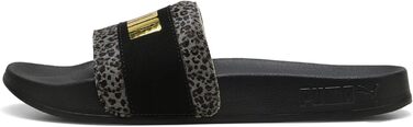 Жіночі шльопанці PUMA Leadcat 2.0 Animal Flair, 42 EU, Puma Black/Gold