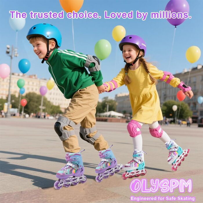 Роликові ковзани для дітей (дівчаток та хлопчиків), дизайн 