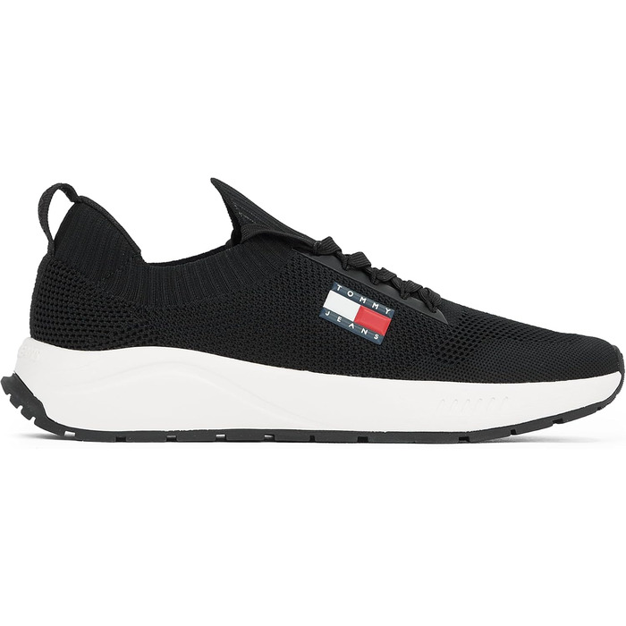 Футболка Tommy Jeans Runner Knitted чоловіча, чорна, 43 EU
