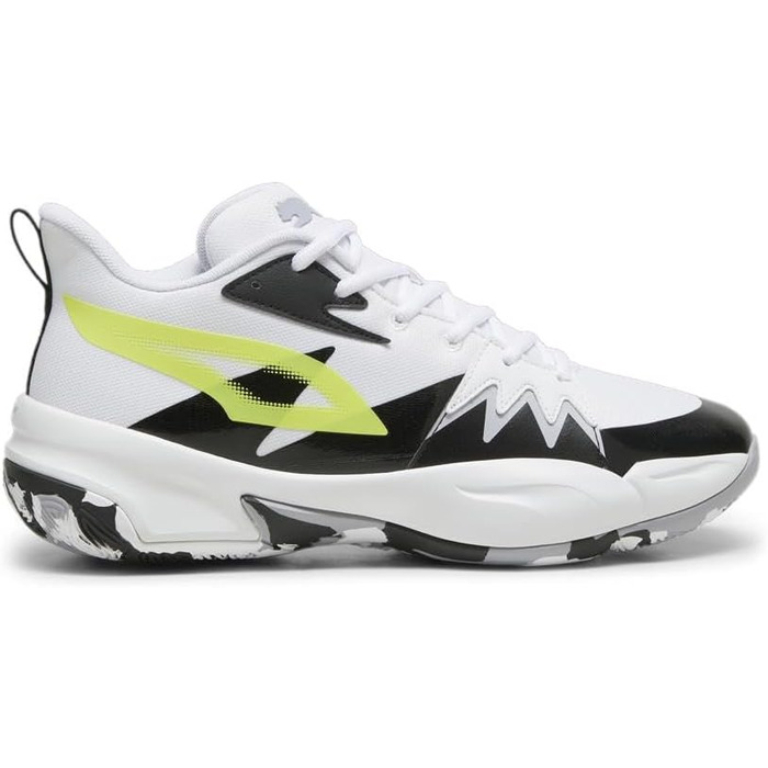 Кросівки баскетбольні PUMA Unisex Genetics 47 EU White Electric Lime