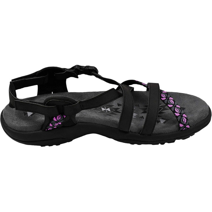 Жіночі сандалії Skechers Reggae Slim-Vacay, 41 EU, чорно-рожеві