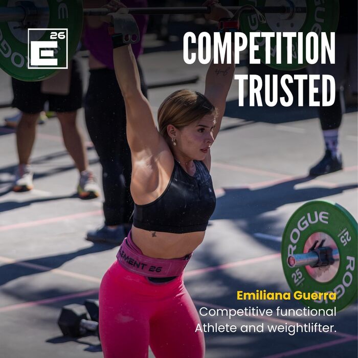 Пояс для важкої атлетики Element 26 Miami Pink - регульований, для CrossFit, пауерліфтингу, олімпійських видів спорту