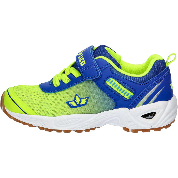 Дитячі спортивні тапочки Lico Barney для залу, 35 EU, блакитний, лимонний