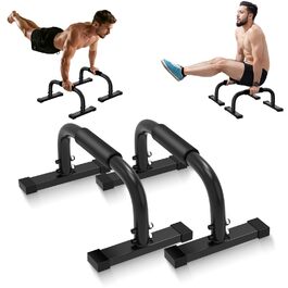 Паралелетки для віджимань Calisthenics, стійки для віджимань, чорні. Макс. вага 300 кг