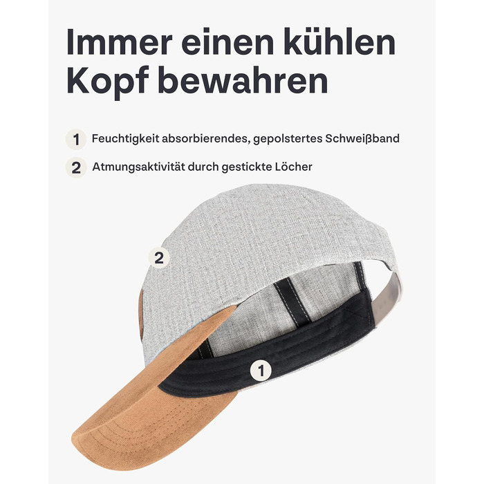 Кепка-снэпбек Johnny Urban Dean унісекс, регульований розмір, сіро-коричнева