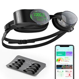 Окуляри для плавання Holoswim 2PRO з AR-дисплеєм та AI-аналізом | Сумісні з Garmin/Apple Watch, IPX8, Антизапітніння TÜV