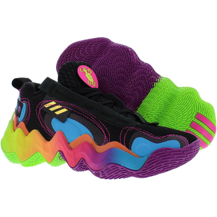 Кросівки баскетбольні Adidas Damen Exhibition Mid (40 2/3 EU, Cblack Actpir Tmsogr)