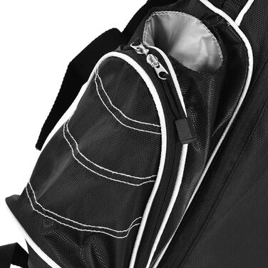 Чорна сумка для гольфу COSTWAY з підставкою, водонепроникною кришкою та 4 відділеннями, легка переносна сумка з відділенням для головок та ременем, для жінок та чоловіків