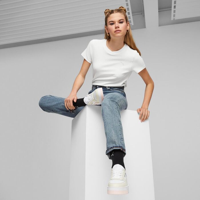 Жіночі кросівки PUMA Carina Street White Frosty Pink Alpine Snow, розмір 37 EU
