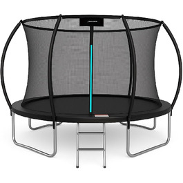 Батут для саду Outdoor, діаметр 244 см (8 FT), сертифікований з захисним оградою та м'якими ніжками для дітей. Ідеально для занять фітнесом в приміщенні та на вулиці. Максимальне навантаження до 100 кг, 4 ніжки.