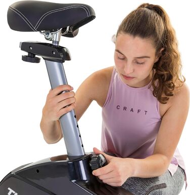 Велотренажер Tunturi FitCycle 70i/50i з LCD-дисплеєм, 32 рівнями навантаження, додатками Zwift та Tunturi Routes, сенсором пульсу, для дому, до 150 кг