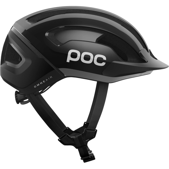 Велосипедний шолом POC Omne Air Resistance MIPS, для MTB та міста, з MIPS захистом, вентиляцією, регульованим козирком, чорний, S (50-56 см)