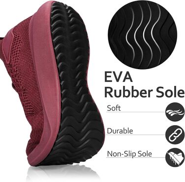 Чоловічі кросівки для бігу та занять спортом: дихаючі, легкі, slip-on, для фітнесу, залу, джогінгу, червоні, 45 EU