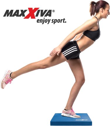 Балансувальний килимок MAXXIVA 50x40x6 см для фітнесу, йоги, пілатесу, фізіотерапії, синій