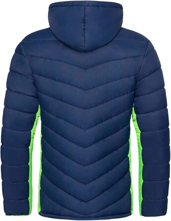 Чоловіча куртка Nebulus MERIK, тепла outdoor-куртка, практична та універсальна перехідна та зимова куртка XXL, темно-синій/лаймовий