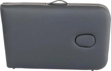 Мобільний масажний стіл 2 зони Basic 185x60 см, складаний, 11,8 кг, косметологічна кушетка, чорний