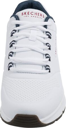 Скечерс 45 EU: білі кросівки з синтетичною окантовкою