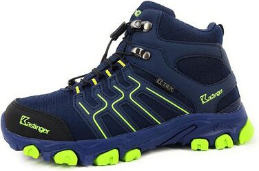 Дитячі черевики Kastinger Farrer Hi II для хлопчиків, синій, блакитний, лаймовий, 32 EU, для повсякденного носіння