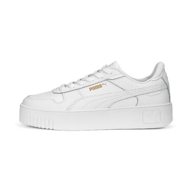 Жіночі кросівки PUMA Carina Street, білі з золотистими деталями, розмір 40 EU