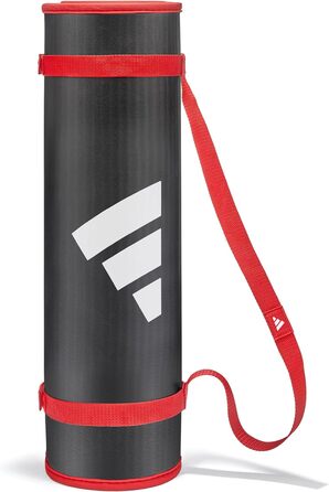 Фітнес-килимок для тренувань adidas, товщина 10 мм, 183x61 см, з ременем для перенесення, червоний