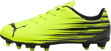 Дитячі футбольні бутси PUMA Attacanto II FG/AG Jr - чорно-білі (29 EU, Yellow Alert)